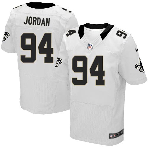 New Orleans Saints Men Cameron Jordan White Elite NFL Jersey