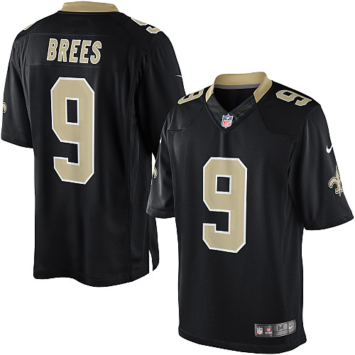 New Orleans Saints Men Drew Brees Black Limited NFL Jersey