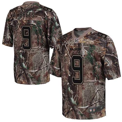 New Orleans Saints Men Drew Brees Camo Elite Realtree Jersey