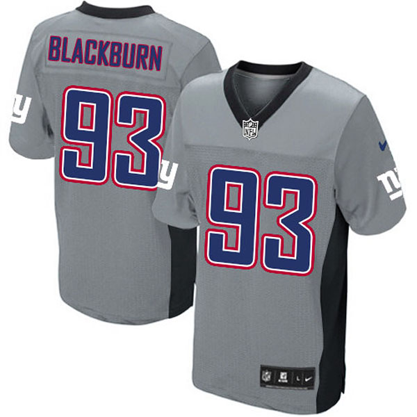 New York Giants Nike Men Chase Blackburn Elite Grey NFL Jersey