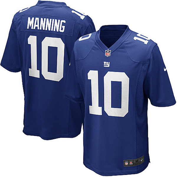 New York Giants Nike Men Eli Manning Game Blue NFL Jersey