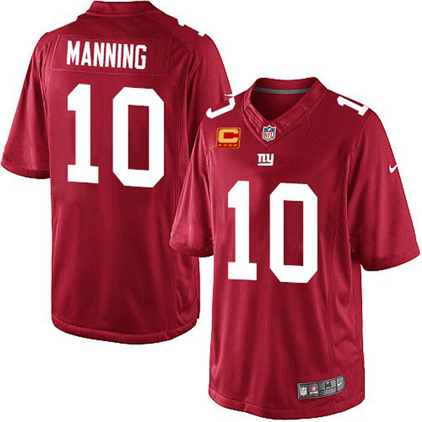 New York Giants Nike Men Eli Manning Game Red C NFL Jersey