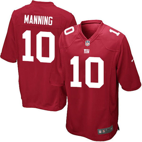 New York Giants Nike Men Eli Manning Game Red NFL Jersey