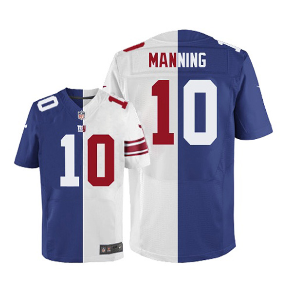 New York Giants Nike Men Eli Manning Game Two Tone NFL Jersey