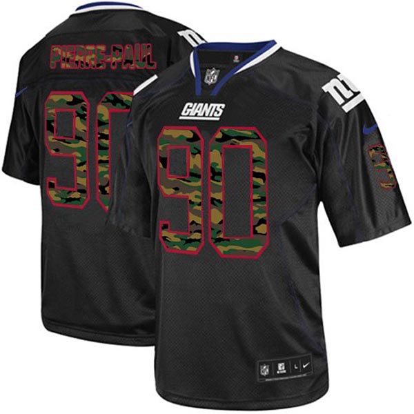 New York Giants Nike Men Jason Pierre-Paul Game Black Camo NFL Jersey