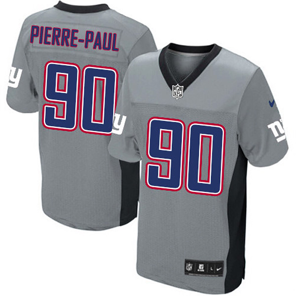 New York Giants Nike Men Jason Pierre-Paul Game Grey NFL Jersey