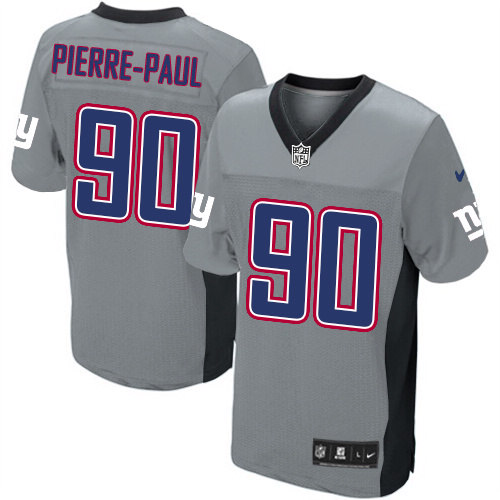 New York Giants Nike Men Jason Pierre-Paul Limited Grey NFL Jersey