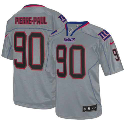 New York Giants Nike Men Jason Pierre-Paul Limited Lights Out Grey NFL Jersey