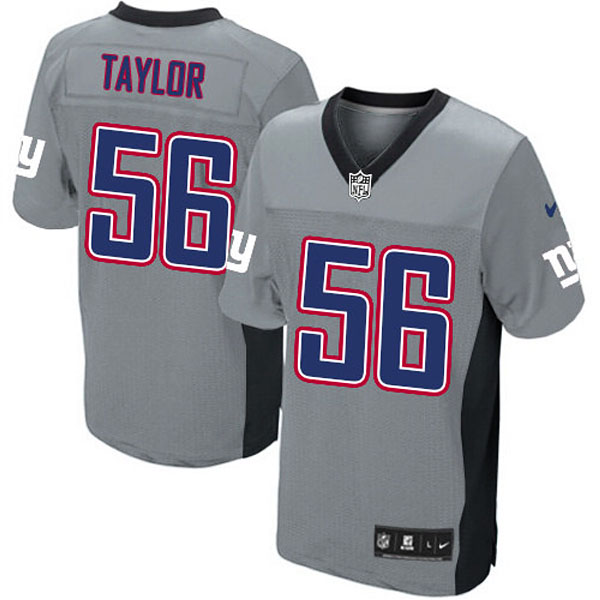 New York Giants Nike Men Lawrence Taylor Game Grey NFL Jersey