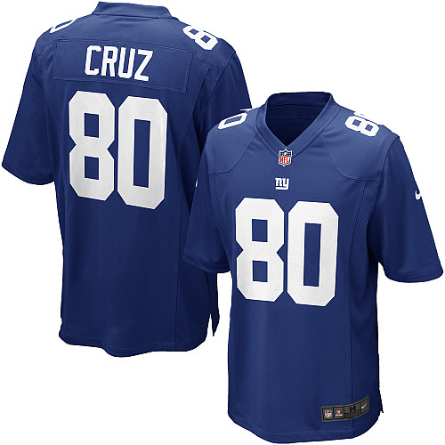 New York Giants Nike Men Victor Cruz Game Blue NFL Jersey