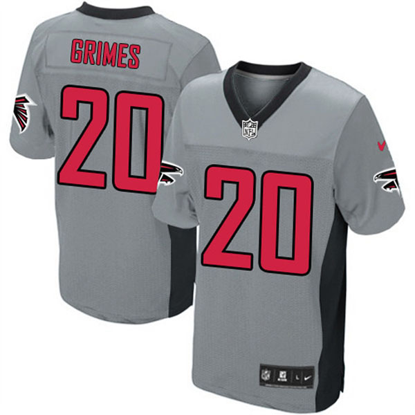 Nike Atlanta Falcons Men Brent Grimes Elite Grey Shadow Jersey