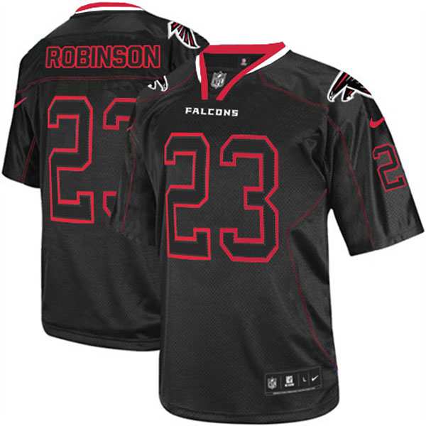 Nike Atlanta Falcons Men Dunta Robinson Elite Black Lights Out Jersey