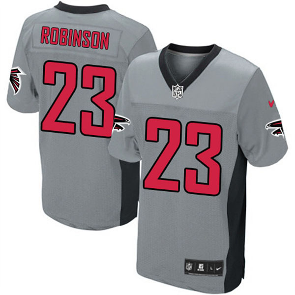 Nike Atlanta Falcons Men Dunta Robinson Elite Grey Shadow Jersey