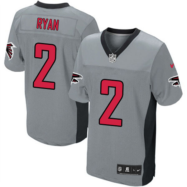 Nike Atlanta Falcons Men Matt Ryan Elite Grey Shadow Jersey