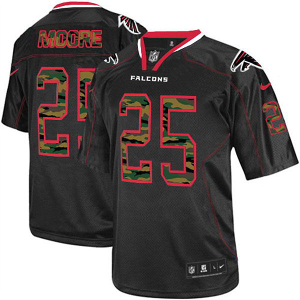 Nike Atlanta Falcons Men William Moore Elite Black Camo Fashion Jersey