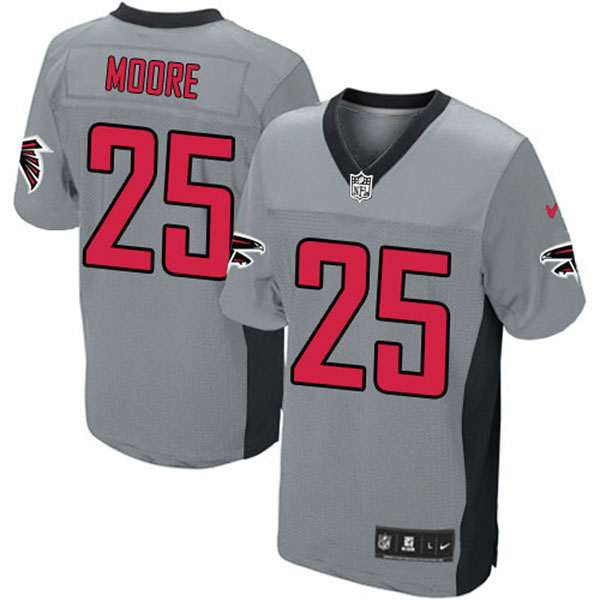 Nike Atlanta Falcons Men William Moore Elite Grey Shadow Jersey