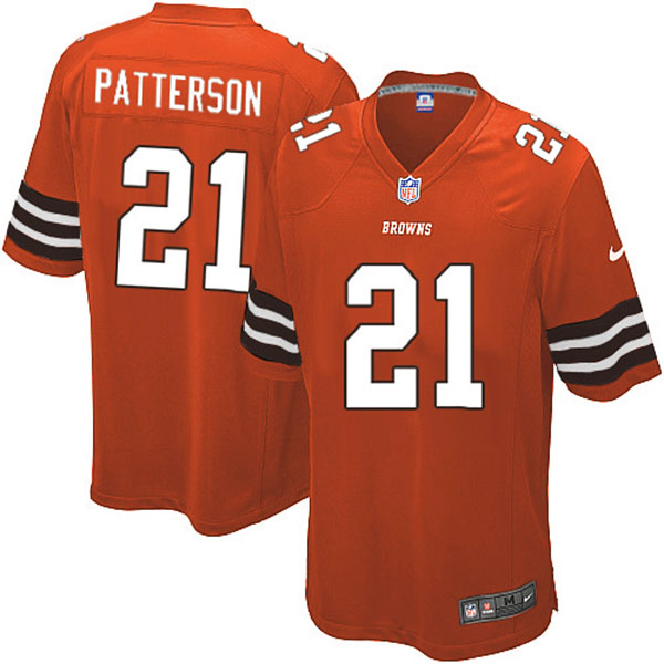 Nike Cleveland Browns Men Dimitri Patterson Game Orange NFL Jersey