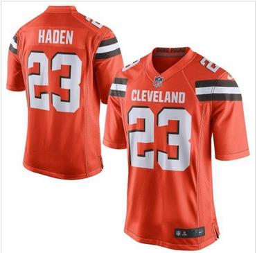 Nike Cleveland Browns Men Joe Haden Elite Orange NFL Jersey