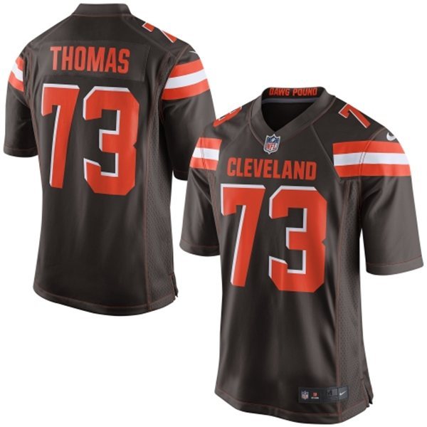 Nike Cleveland Browns Men Joe Thomas Elite Brown NFL Jersey