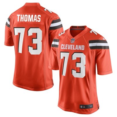 Nike Cleveland Browns Men Joe Thomas Game Orange NFL Jersey