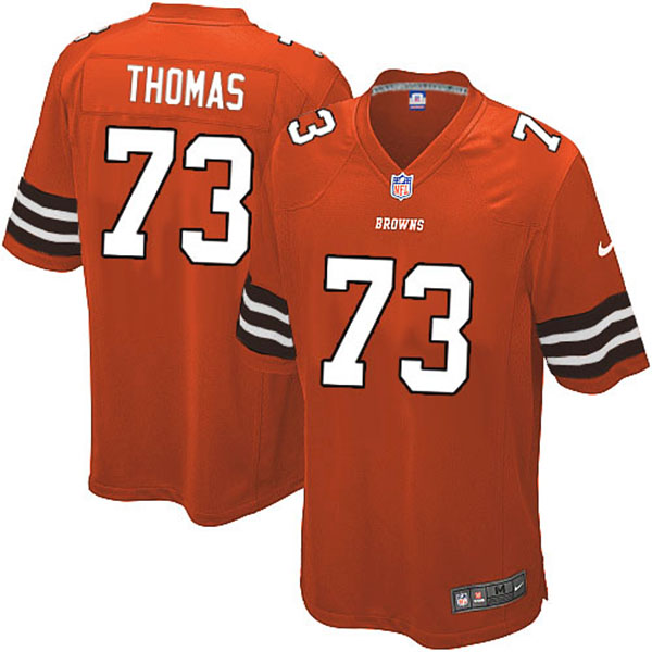 Nike Cleveland Browns Men Joe Thomas Game Orange NFL Jersey