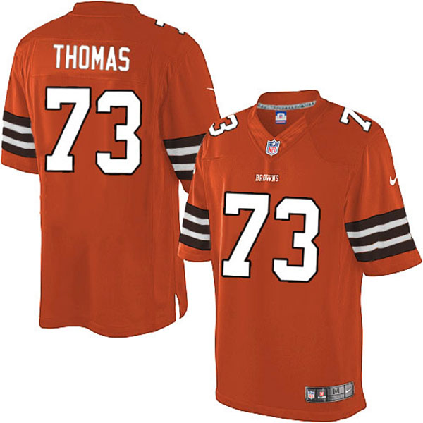 Nike Cleveland Browns Men Joe Thomas Limited Orange NFL Jersey