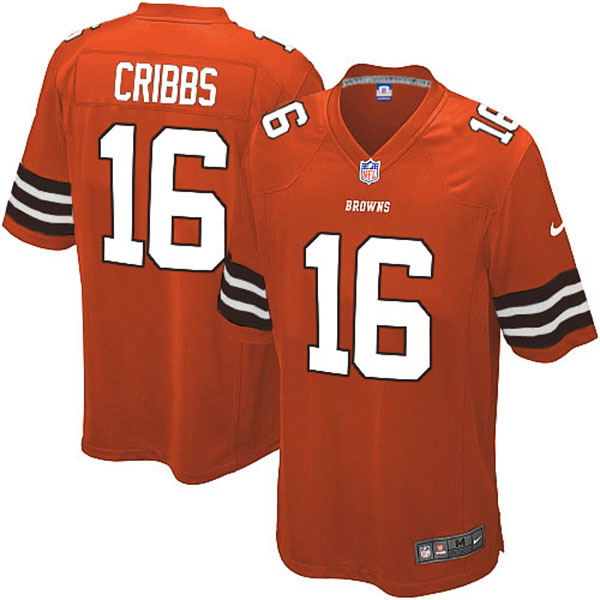 Nike Cleveland Browns Men Josh Cribbs Game Orange NFL Jersey