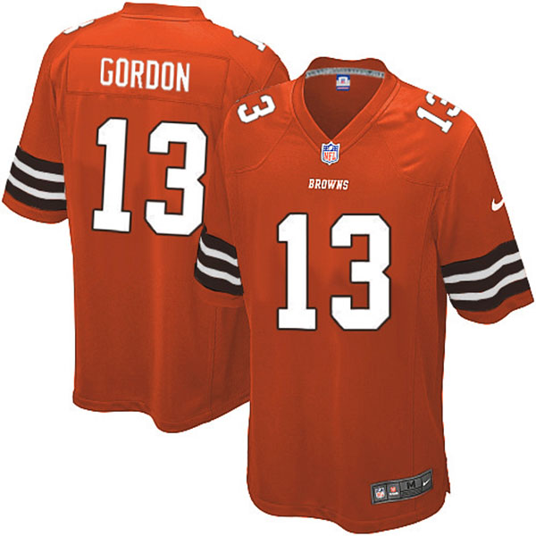 Nike Cleveland Browns Men Josh Gordon Game Orange NFL Jersey