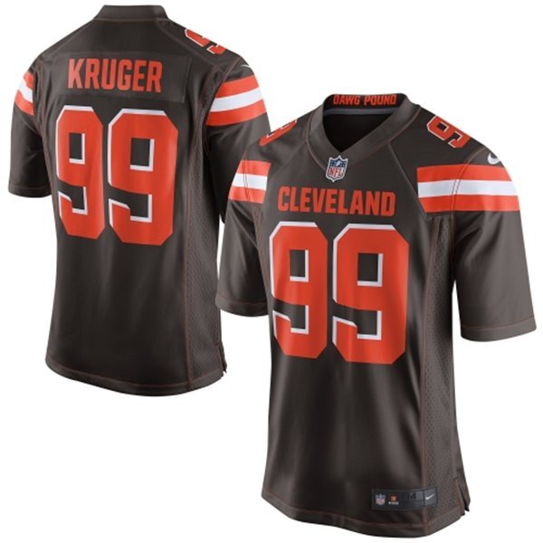 Nike Cleveland Browns Men #99 Paul Kruger Game Brown NFL Jersey