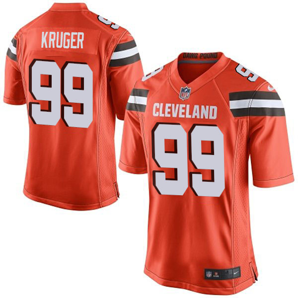 Nike Cleveland Browns Men #99 Paul Kruger Game Orange NFL Jersey