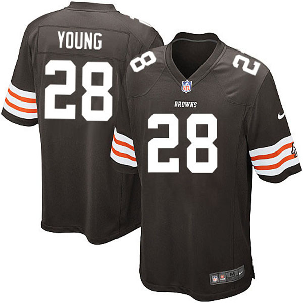 Nike Cleveland Browns Men Usama Young Game Brown NFL Jersey