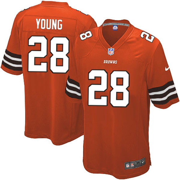 Nike Cleveland Browns Men Usama Young Game Orange NFL Jersey