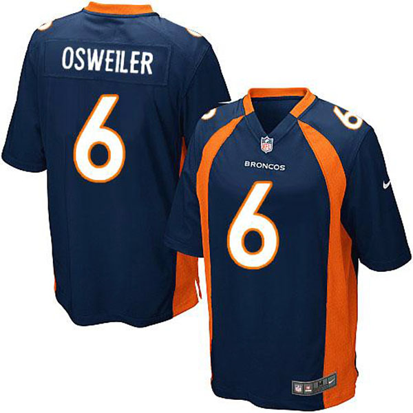 Nike Denver Broncos Men Brock Osweiler Game Blue Jersey