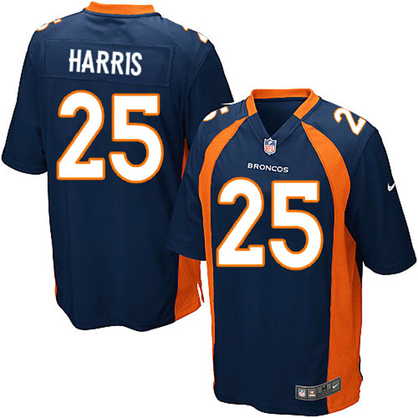 Nike Denver Broncos Men Chris Harris Game Blue Jersey