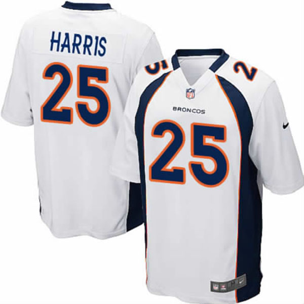 Nike Denver Broncos Men Chris Harris Game White Jersey