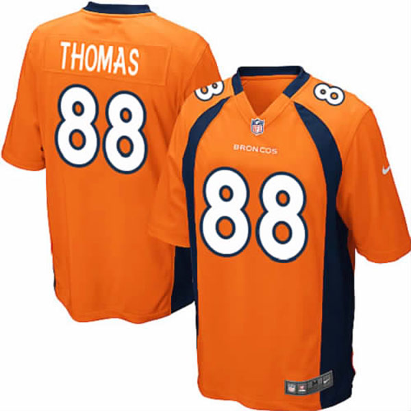 Nike Denver Broncos Men Demaryius Thomas Game Orange Jersey