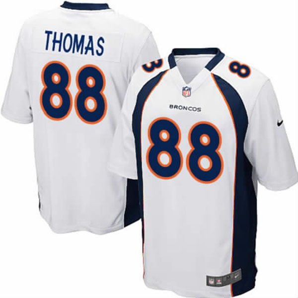 Nike Denver Broncos Men Demaryius Thomas Game White Jersey