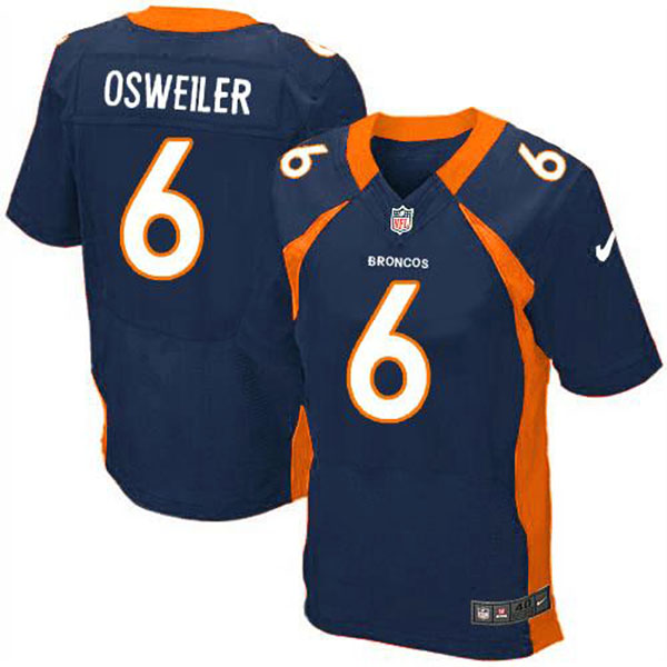 Nike Denver Broncos Men Elite Brock Osweiler Blue Jersey