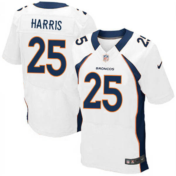 Nike Denver Broncos Men Elite Chris Harris White Jersey