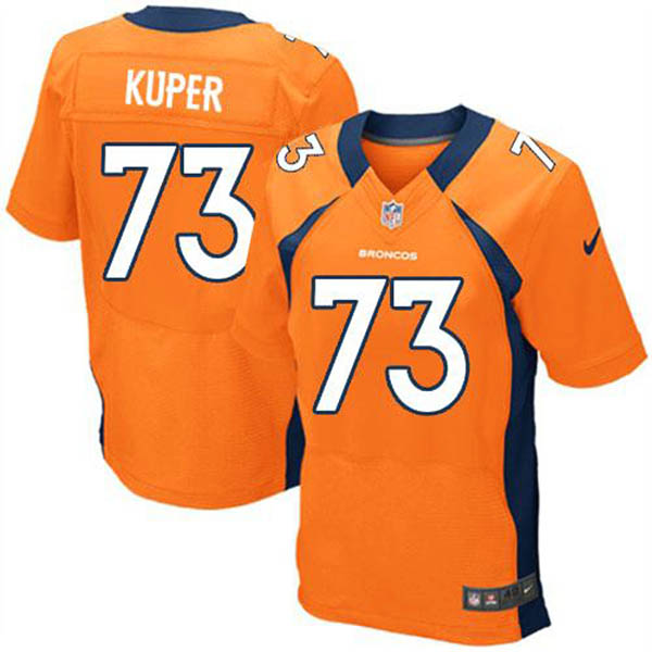 Nike Denver Broncos Men Elite Chris Kuper Orange Jersey