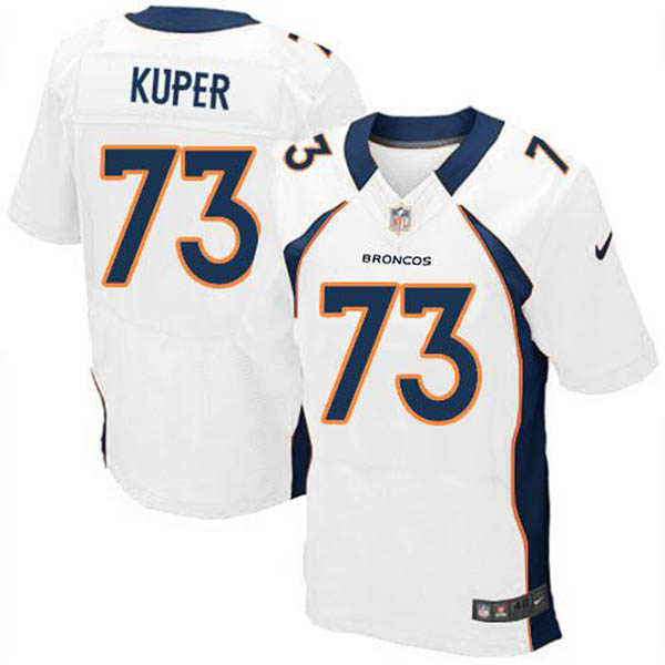 Nike Denver Broncos Men Elite Chris Kuper White Jersey