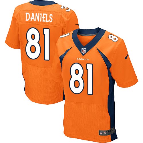 Nike Denver Broncos #81 Men Elite Owen Daniels Orange Jersey