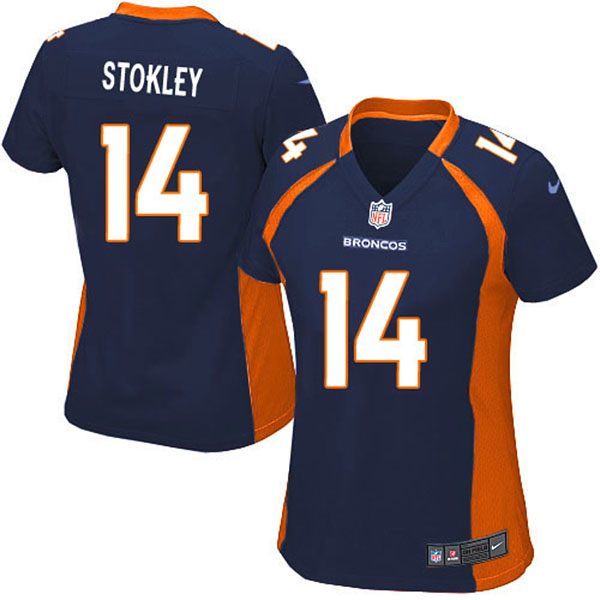 Nike Denver Broncos Women Brandon Stokley Game Blue Jersey