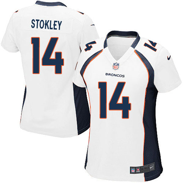 Nike Denver Broncos Women Brandon Stokley Game White Jersey