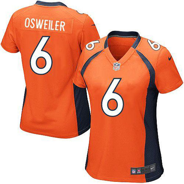 Nike Denver Broncos Women Brock Osweiler Game Orange Jersey