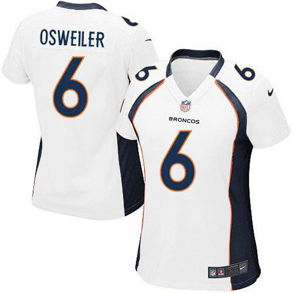 Nike Denver Broncos Women Brock Osweiler Game White Jersey