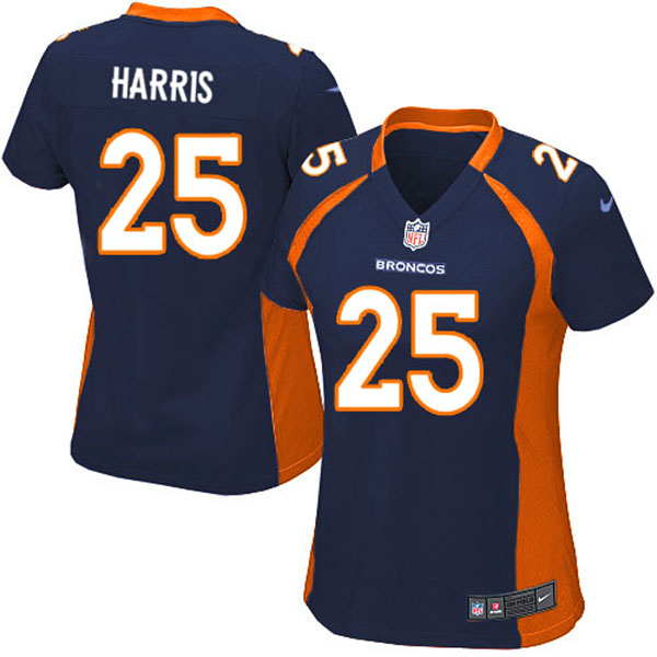 Nike Denver Broncos Women Chris Harris Game Blue Jersey