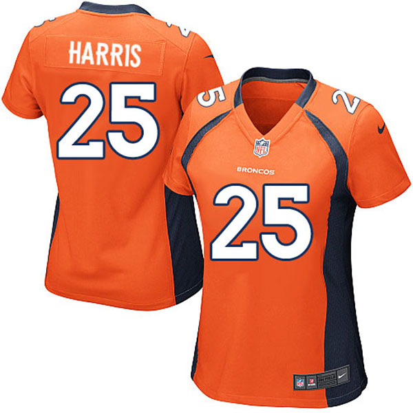 Nike Denver Broncos Women Chris Harris Game Orange Jersey