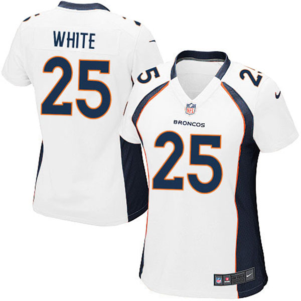 Nike Denver Broncos Women Chris Harris Game White Jersey