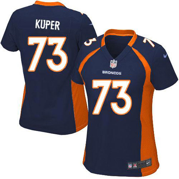 Nike Denver Broncos Women Chris Kuper Game Blue Jersey